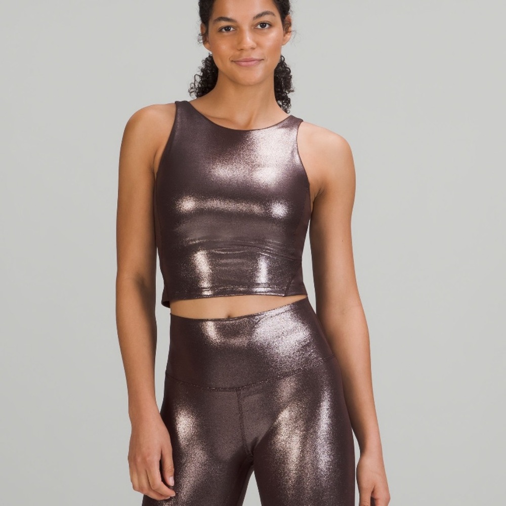Lululemon Align High Neck Tank Size 8 In French Press